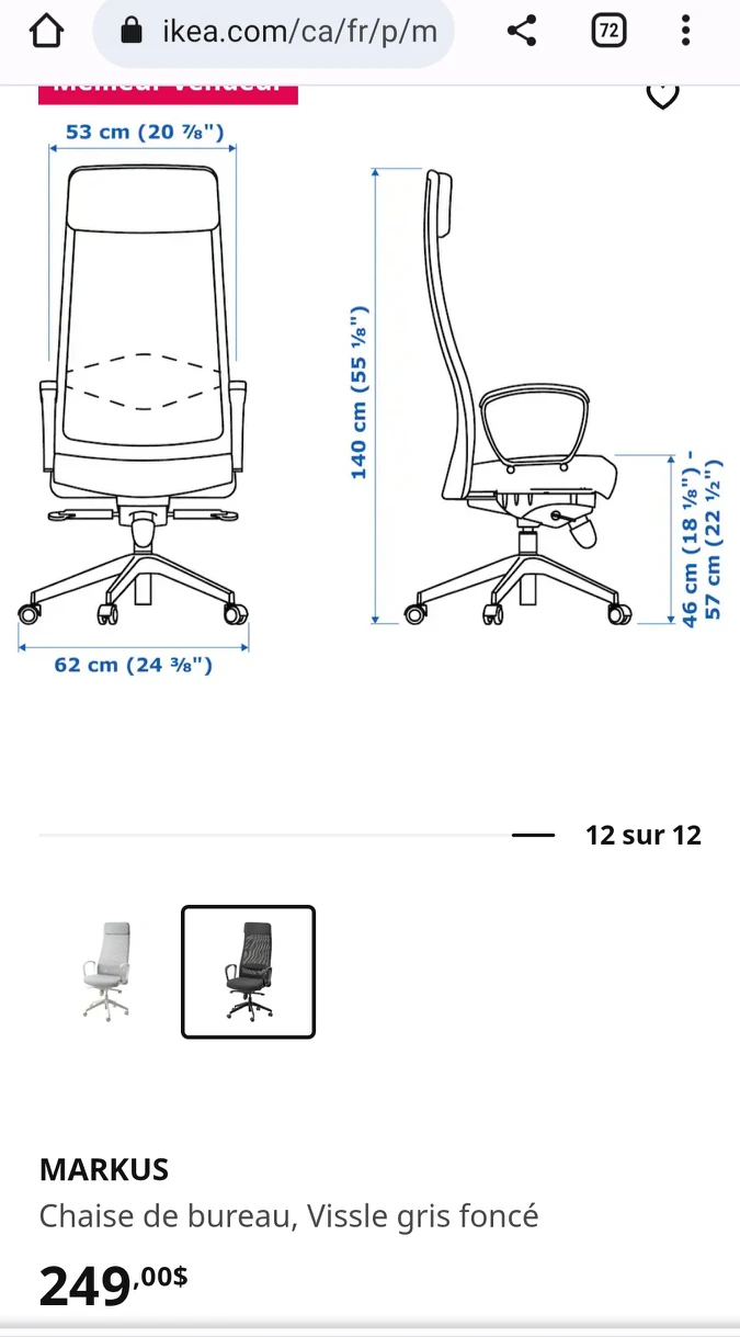 FINAL OFFER - IKEA  MARKUS Office chair - photo 5