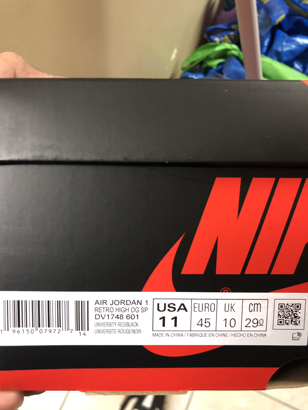 Jordan 1 “ spider verse “ size 11 brand new with receipt - photo 5
