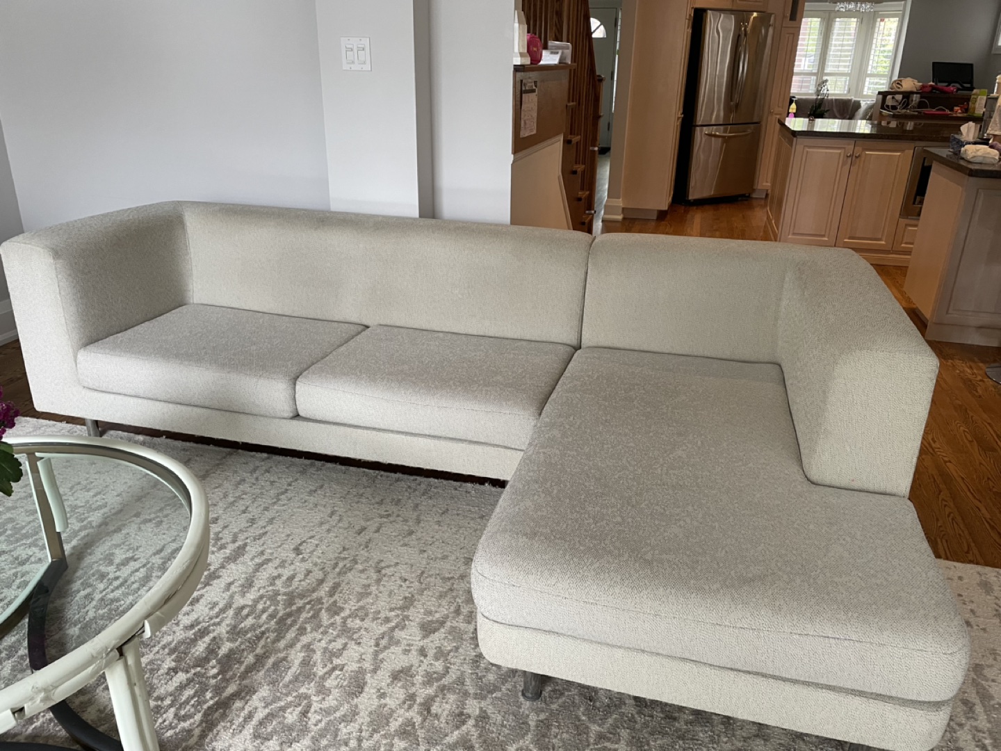Sectional sofa with removable and washable covers