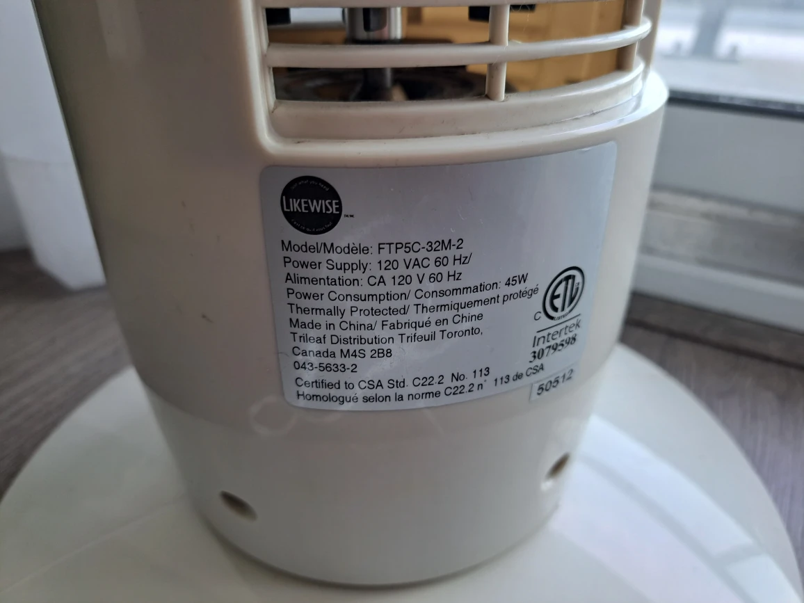 Likewise oscillating tower fan - photo 3