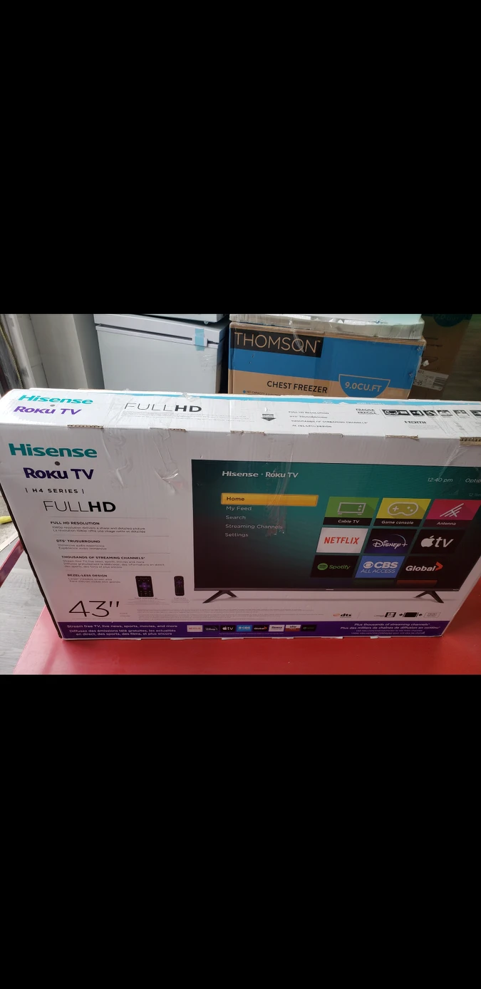 NEW HISENSE 43" ROKU Smart TV ONLY $244.99 No TAX FIRM thumbnail