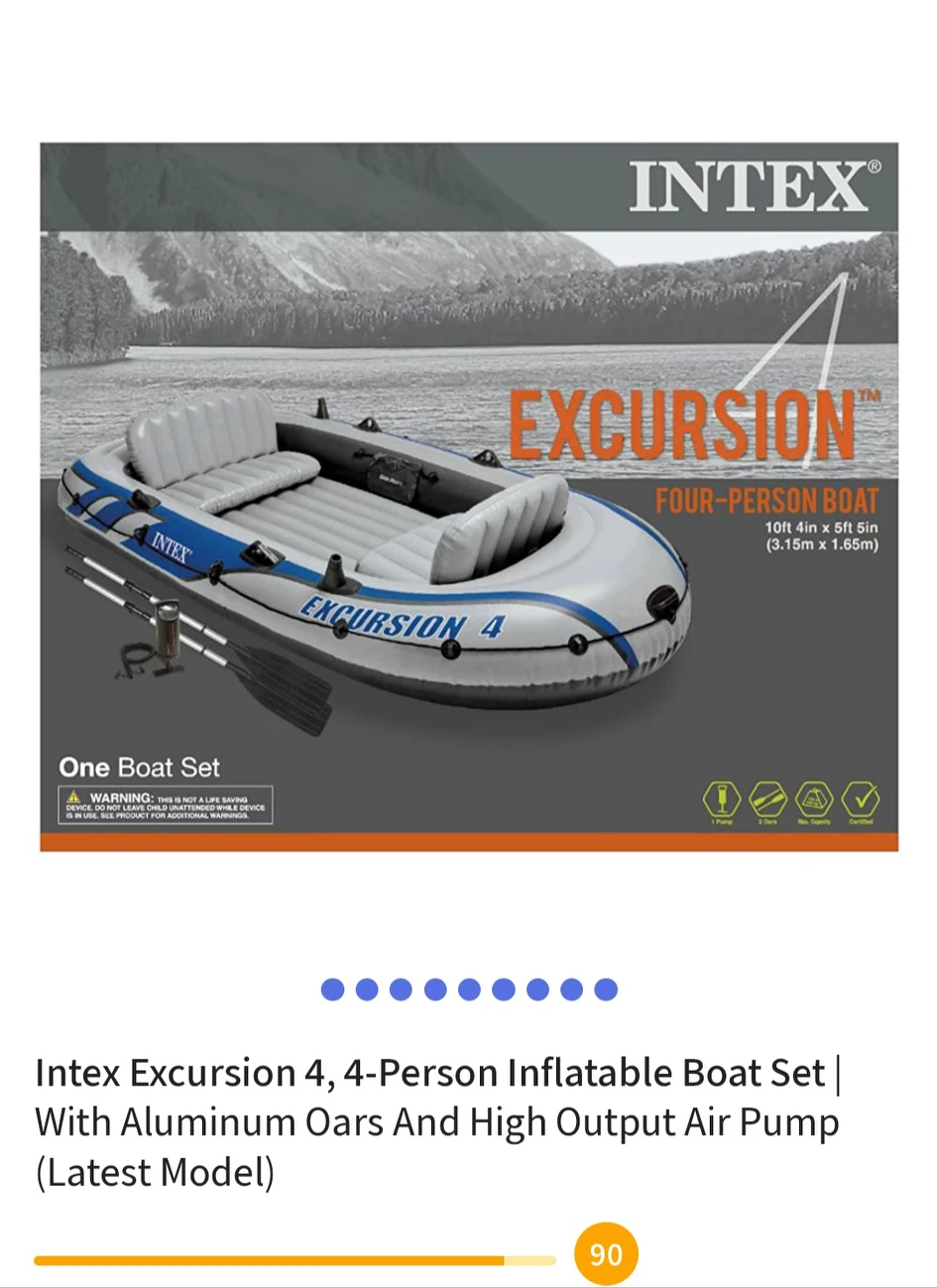 Intex boat for 4~5 persons - photo 4