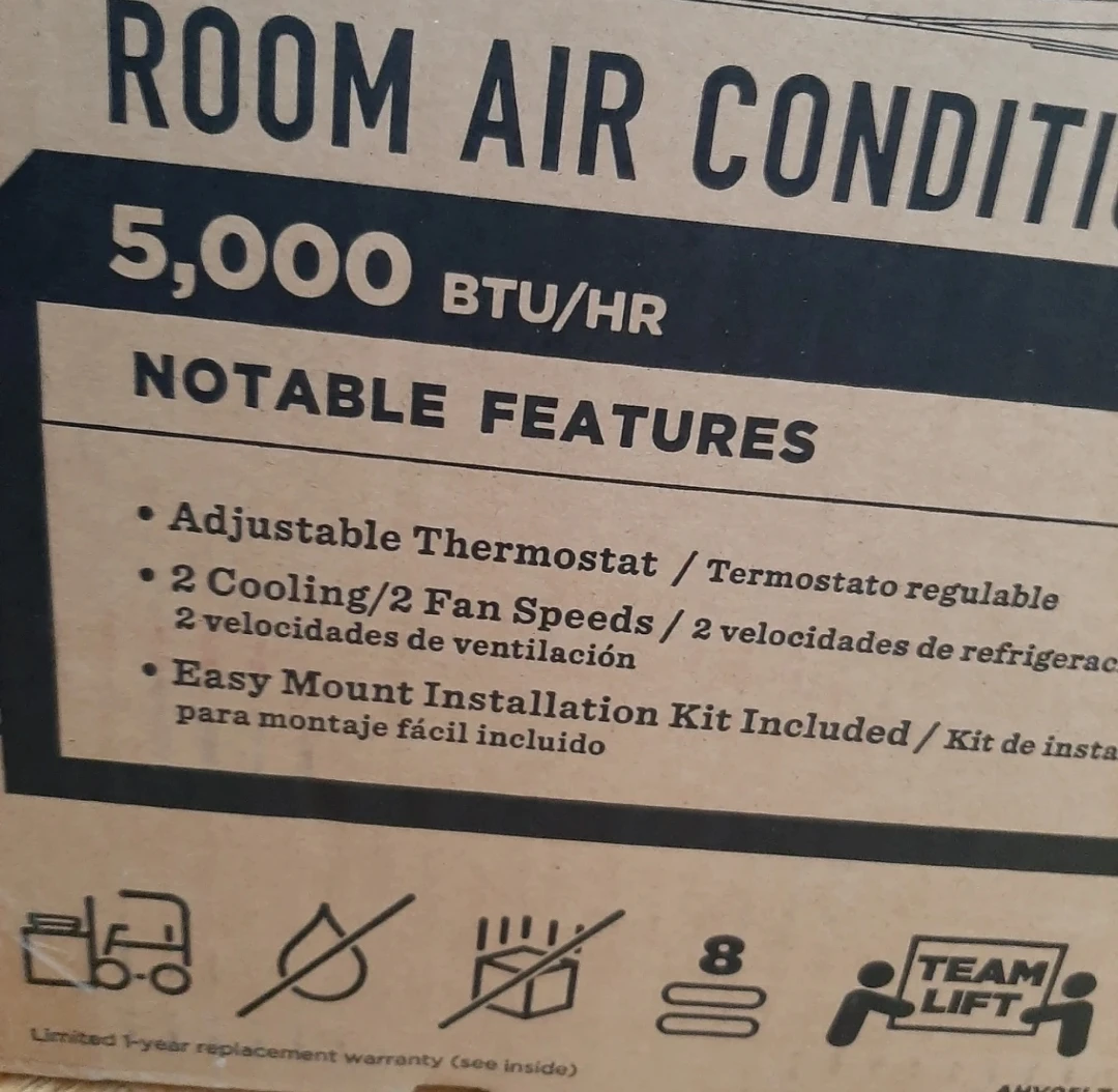 Like New GE 5000 BTU ROOM AIR CONDITIONER image indicator(8)