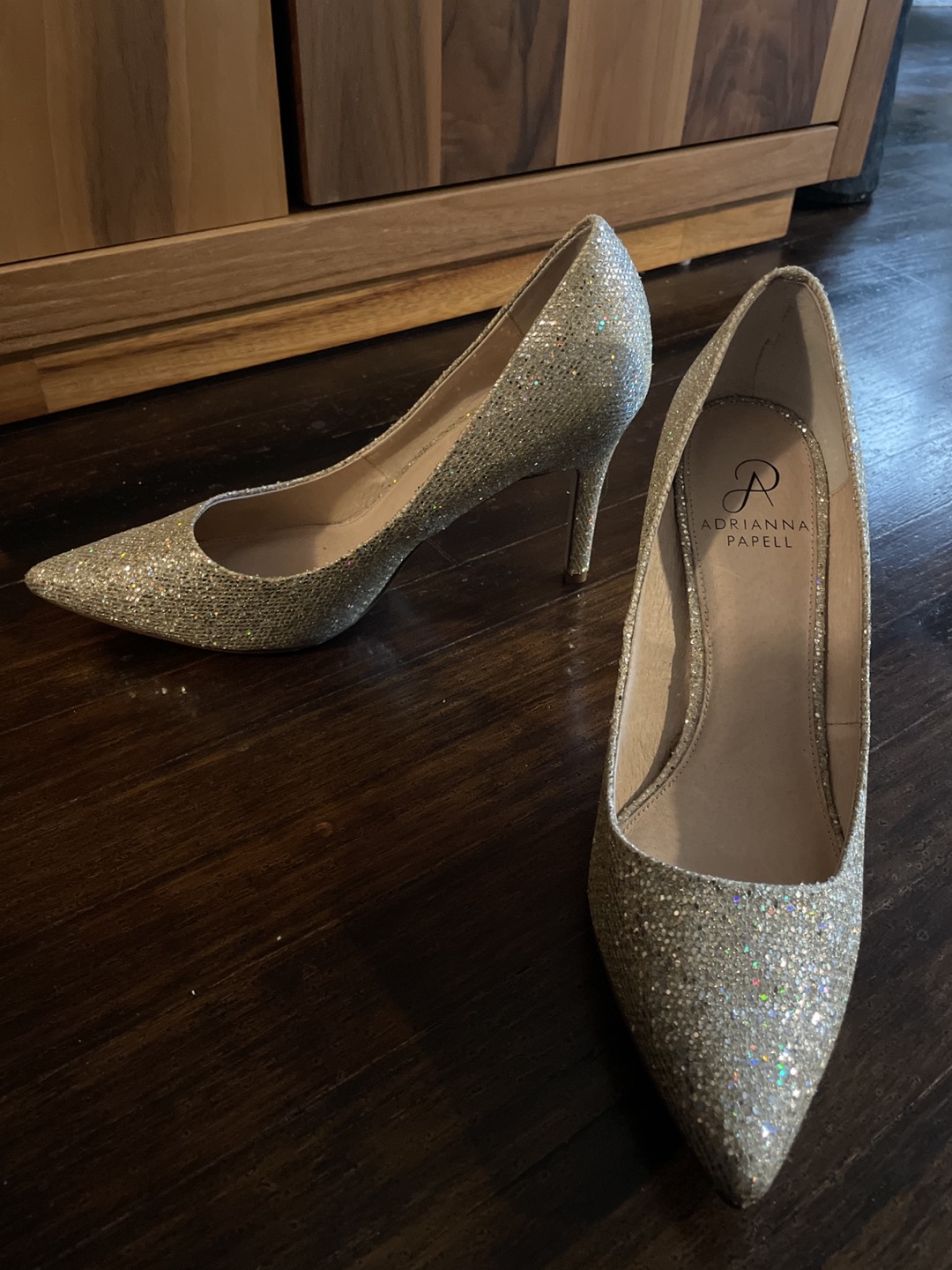 Silver sparkly shoes 💎 (size 8) - photo 2