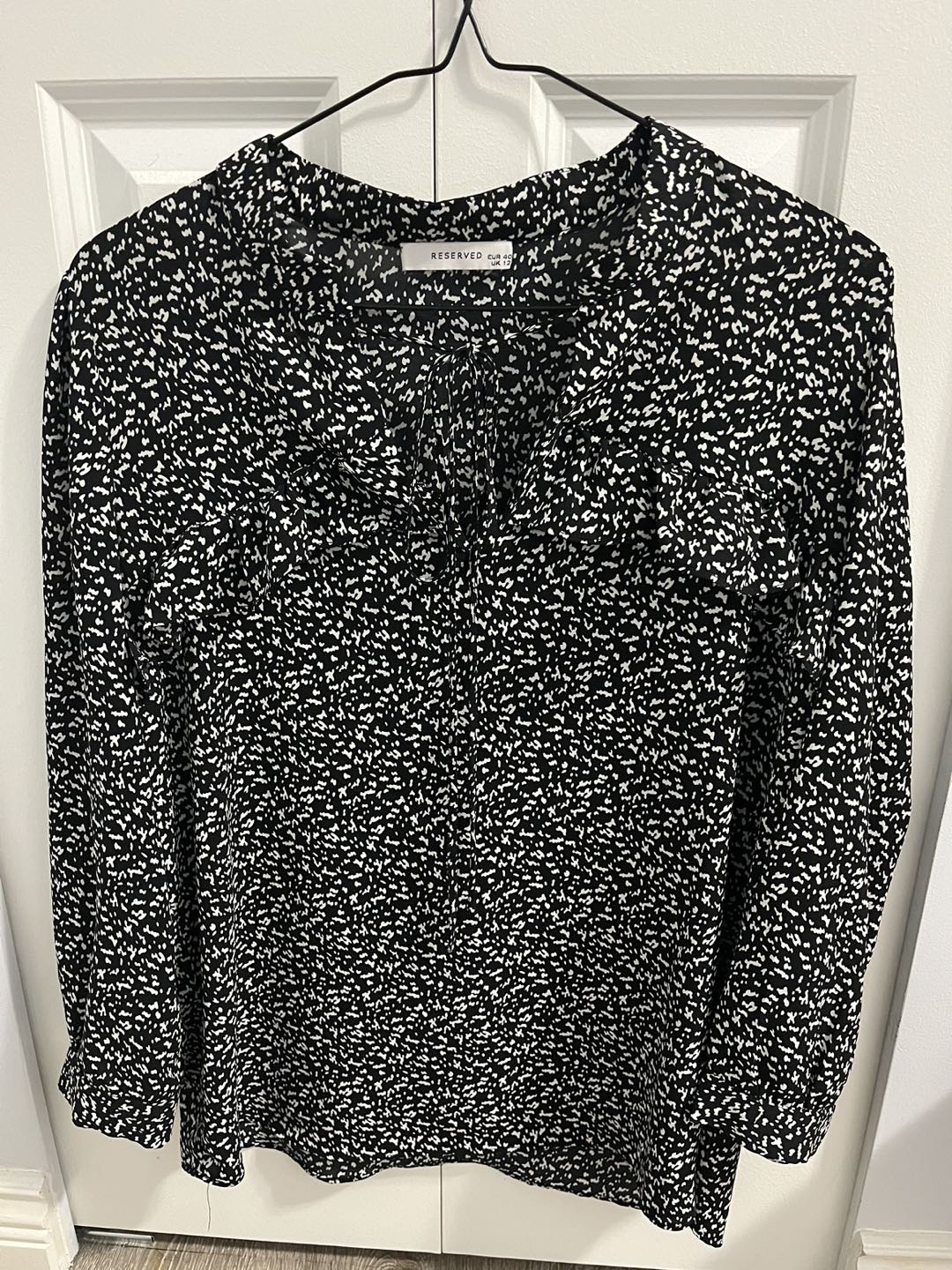 B&W printed blouse - photo 2