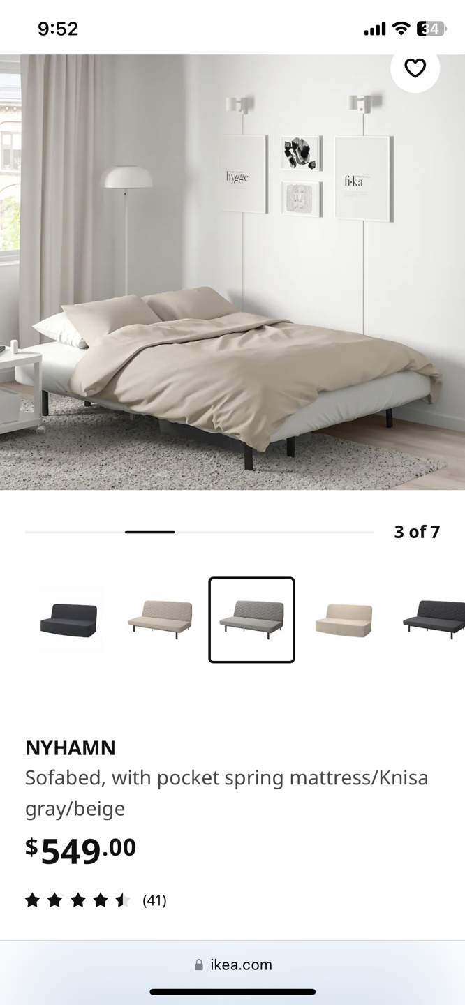 Sofa Couch - Ikea Nyhamn - photo 4