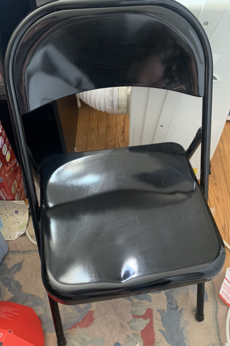 Black metal chairs - photo 5