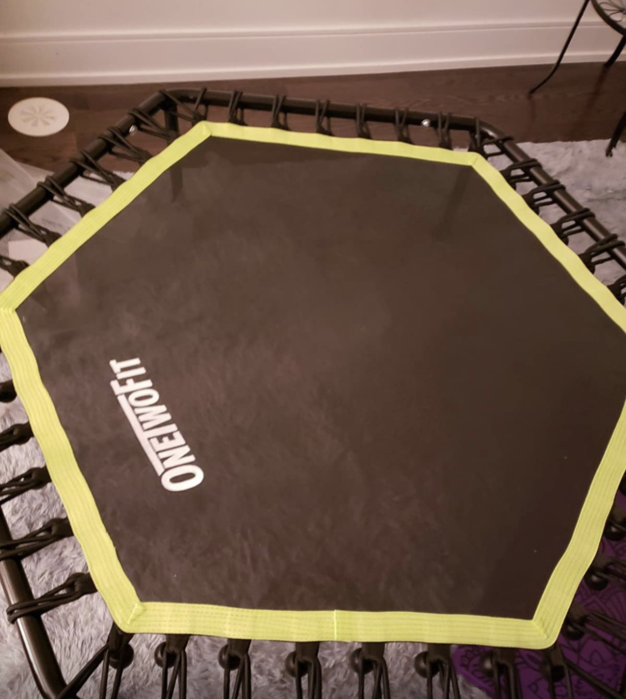 Trampoline with Adjustable Handle Bar