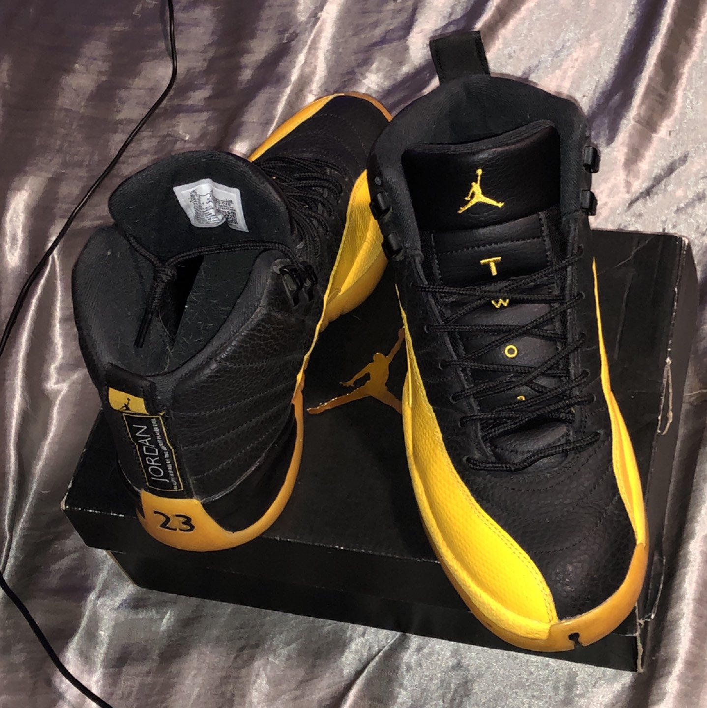 Jordan 12 Retros Black & Yellow - photo 3