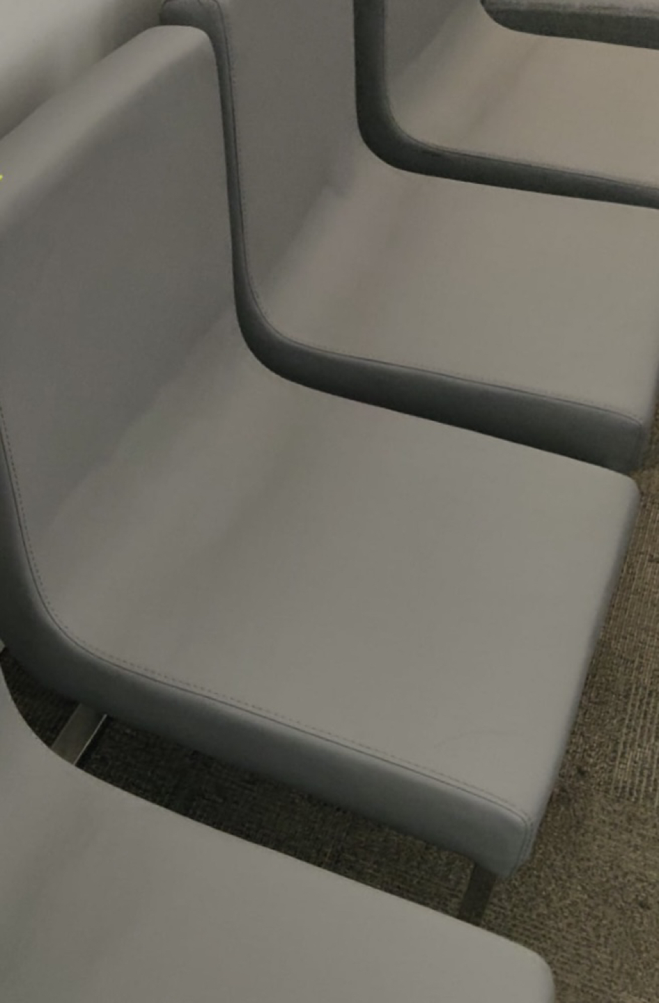 Set of 4 leather chairs - photo 2