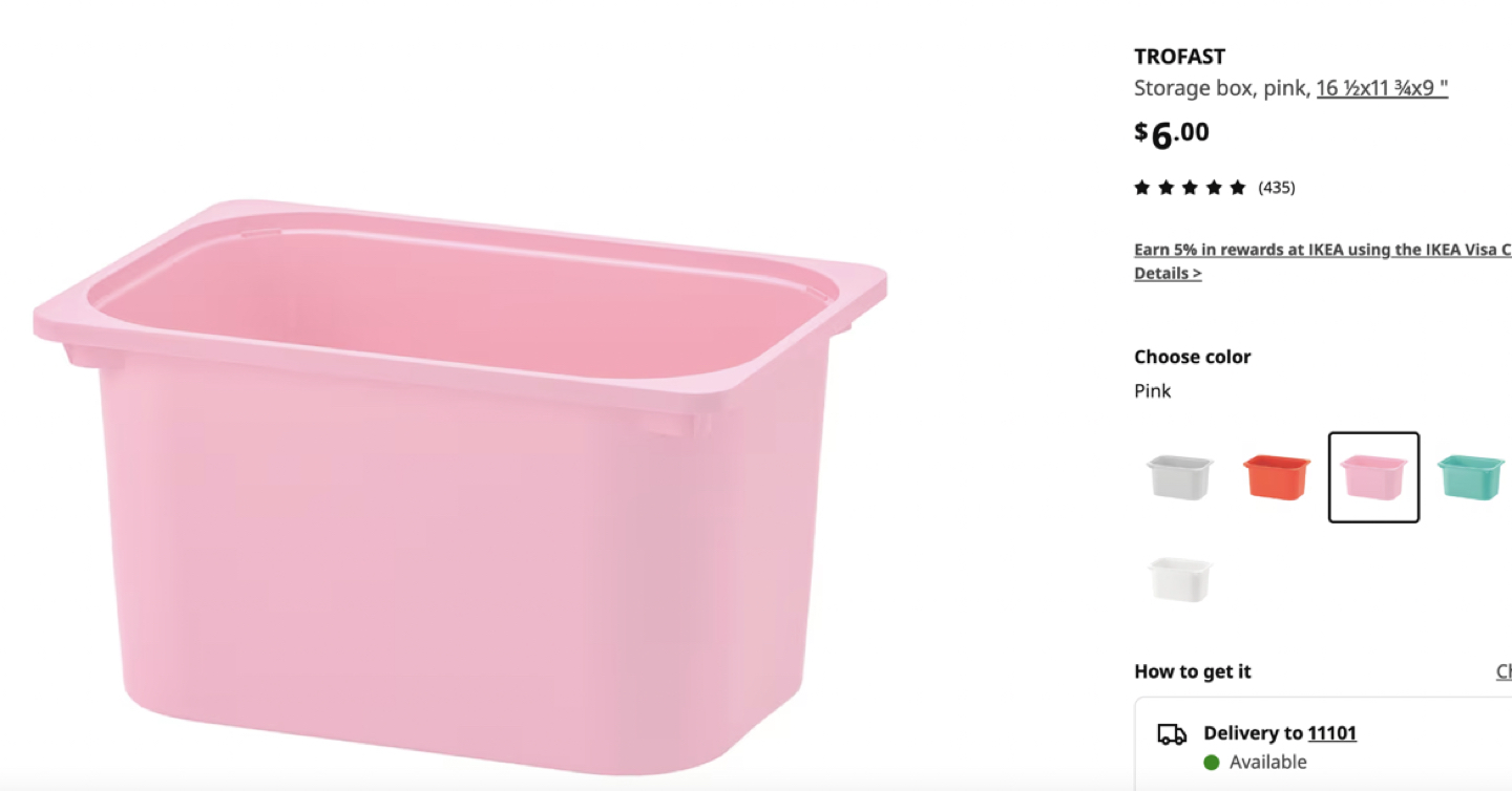 TROFAST(white frame+3 pink storages) - photo 2