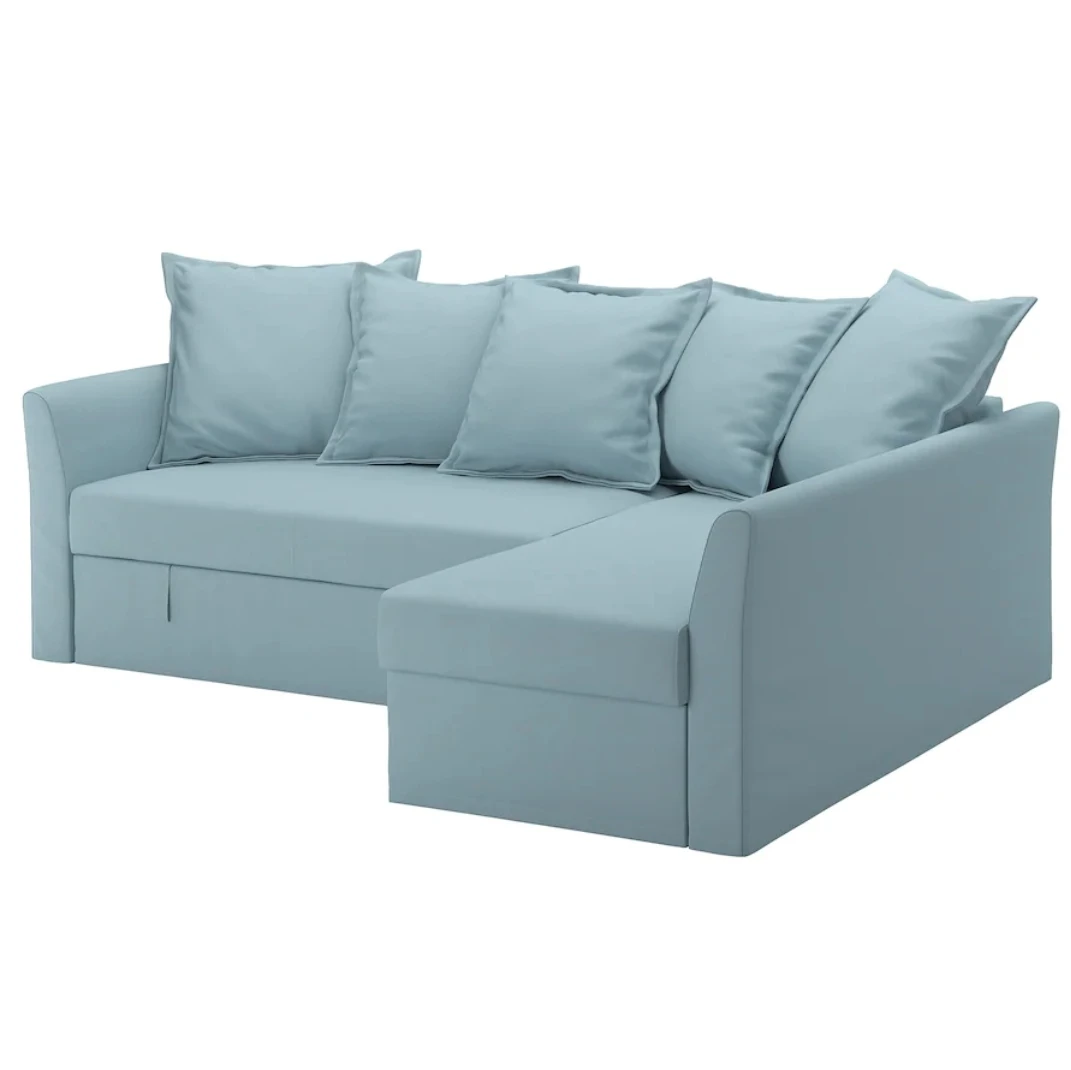 MOVING SALE! NEW PRICE :: Corner Sofabed, Light Blue