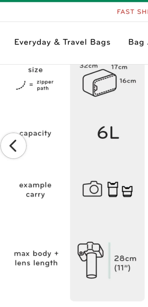 Peak Design Small Camera Cube & Slide Lite Camera Strap image indicator(8)