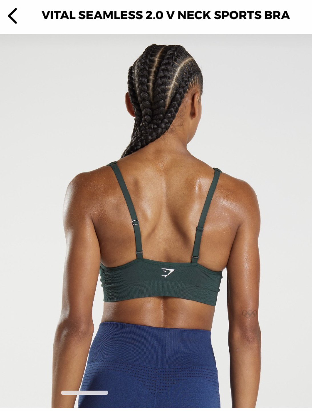 Gymshark Sports Bra (Teal Green, XL) image indicator(2)