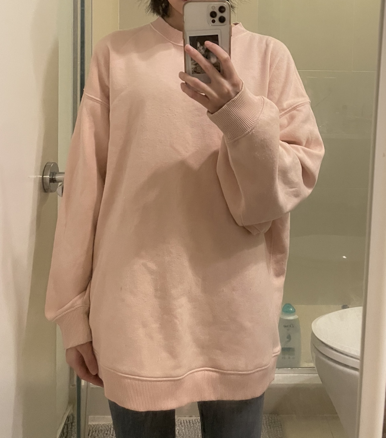 American Eagle Baby Pink Sweatshirt thumbnail