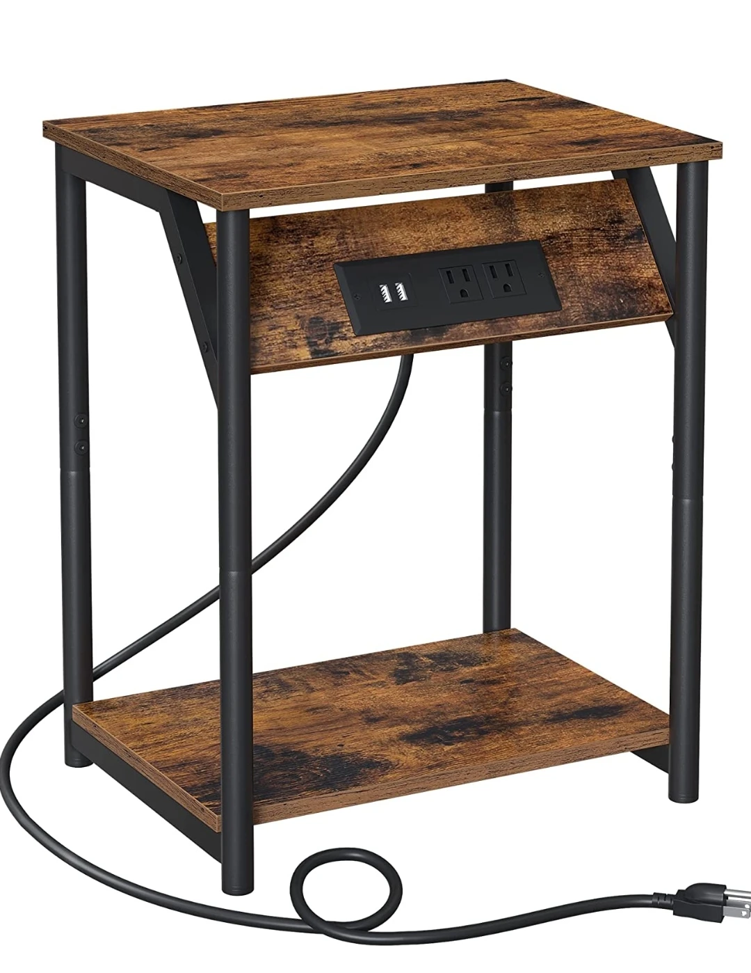 side table with charging station thumbnail