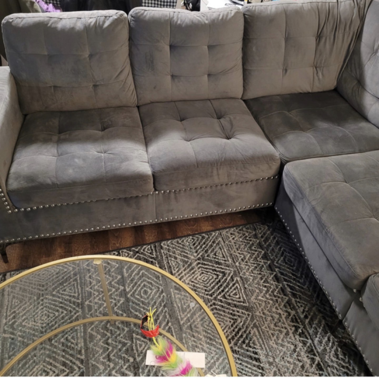Moving Sale: Grey Couch - photo 3