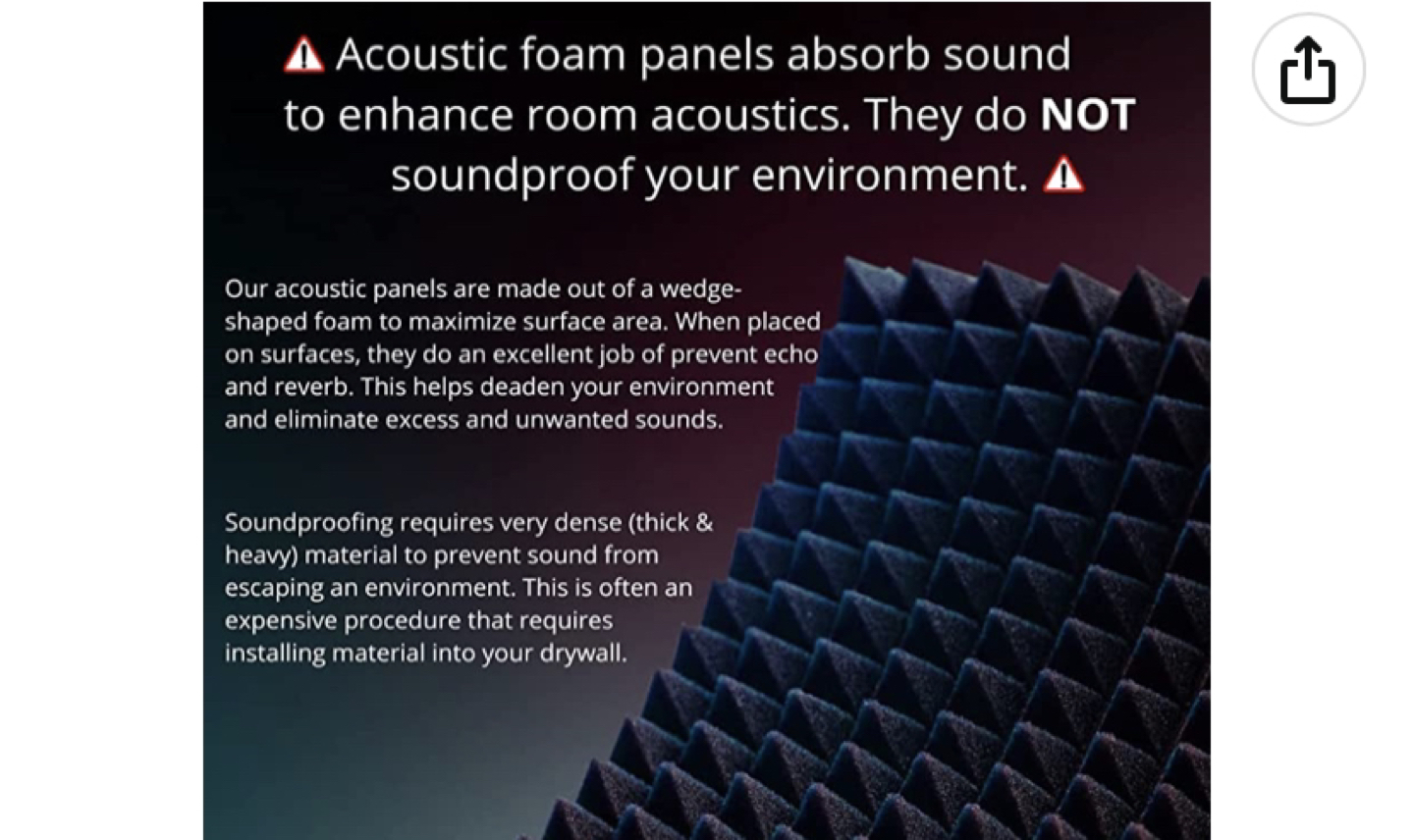 Acoustic Foam Panels image indicator(2)
