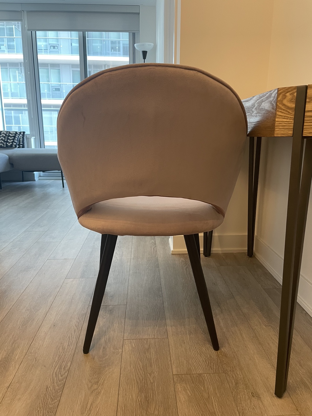 Purple velvet chair - photo 4
