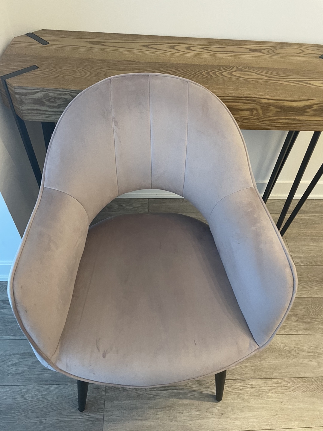 Purple velvet chair - photo 3