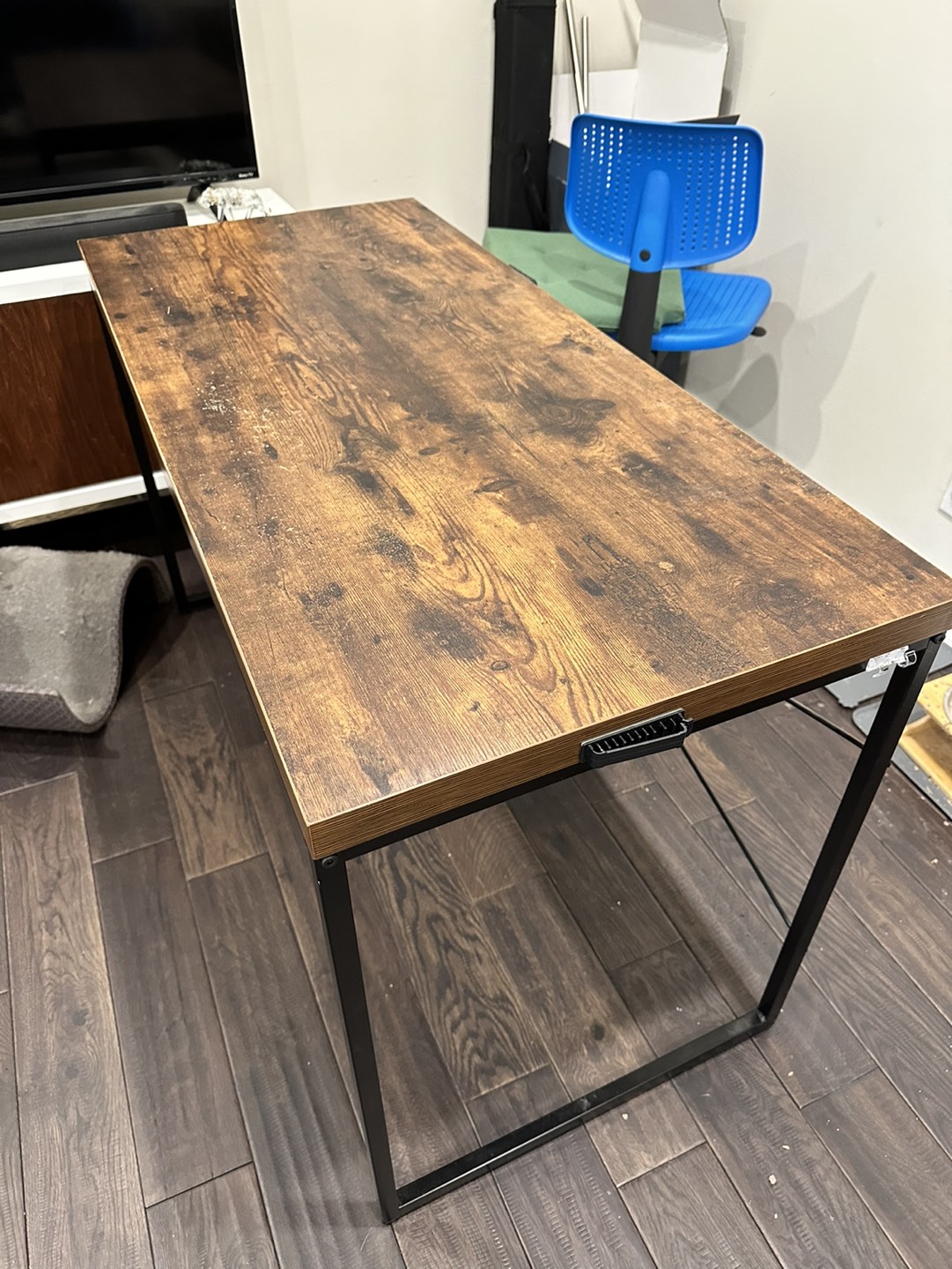 Wood top table desk - photo 3