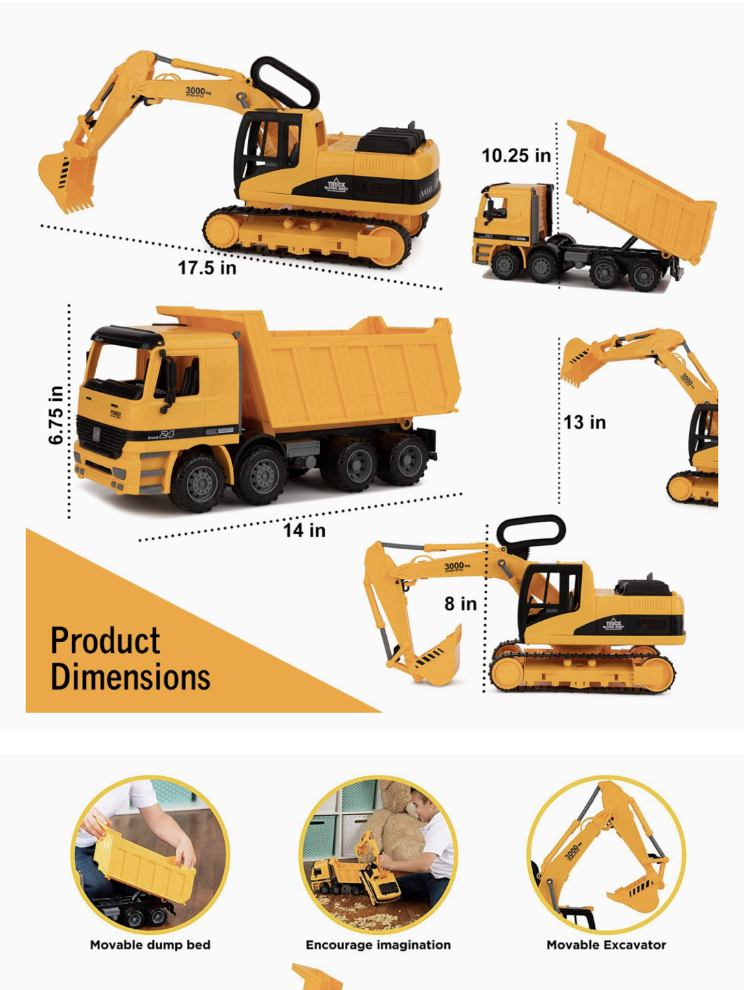 Excavator & Dump Truck Set - photo 3