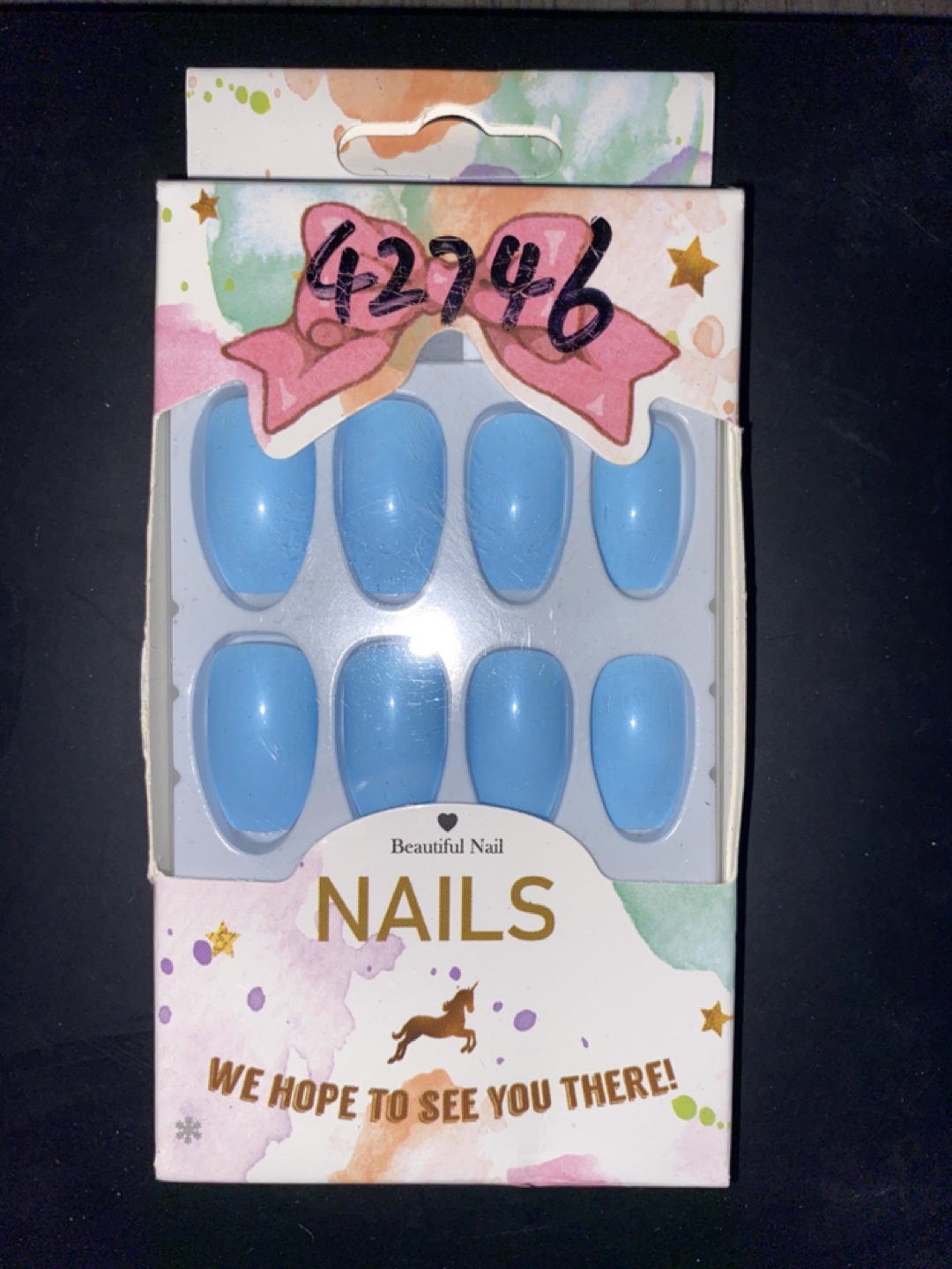 Light Blue Press On Nails thumbnail