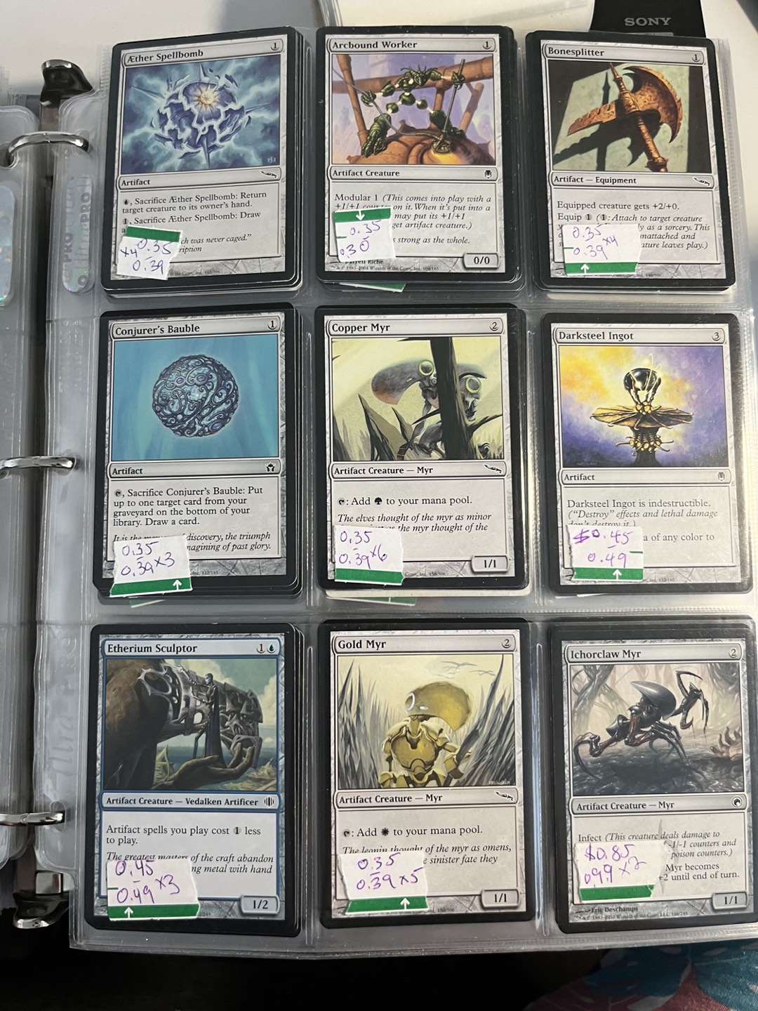 Magic the Gathering - colourless / artifact cards + thumbnail