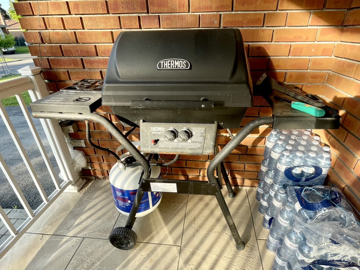 BBQ Gas Propane Grill with Full Tank thumbnail