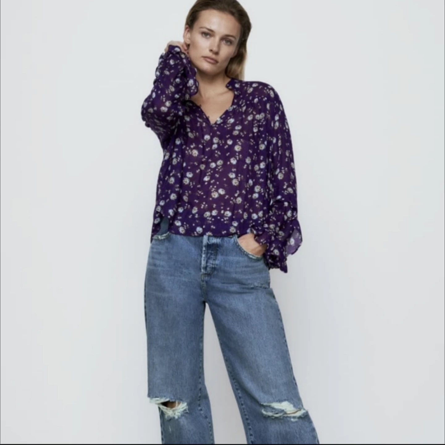 Zara Floral Shirt - photo 2
