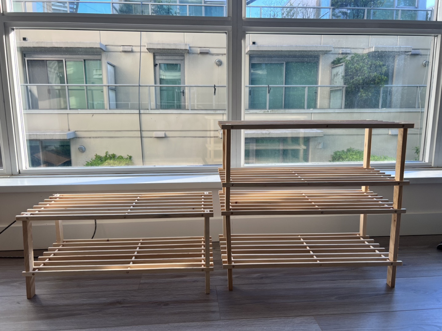 3 Wooden Shoe Racks - photo 4