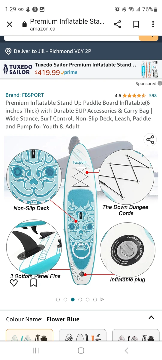 10'6" ft paddle board image indicator(3)