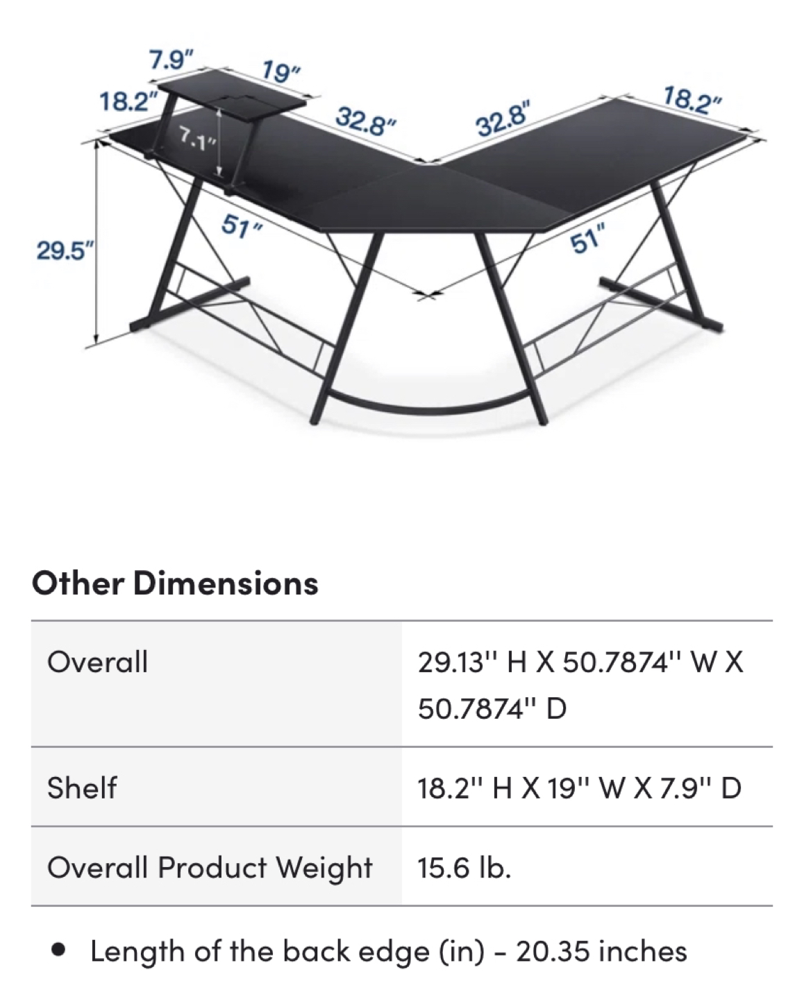 L shaped desk - photo 3