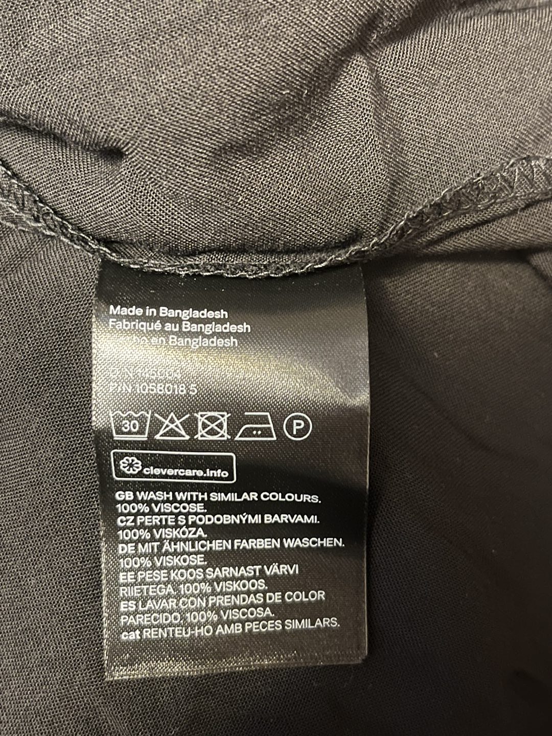 Brand New w/Tag - H&M XL black shirt dress image indicator(5)