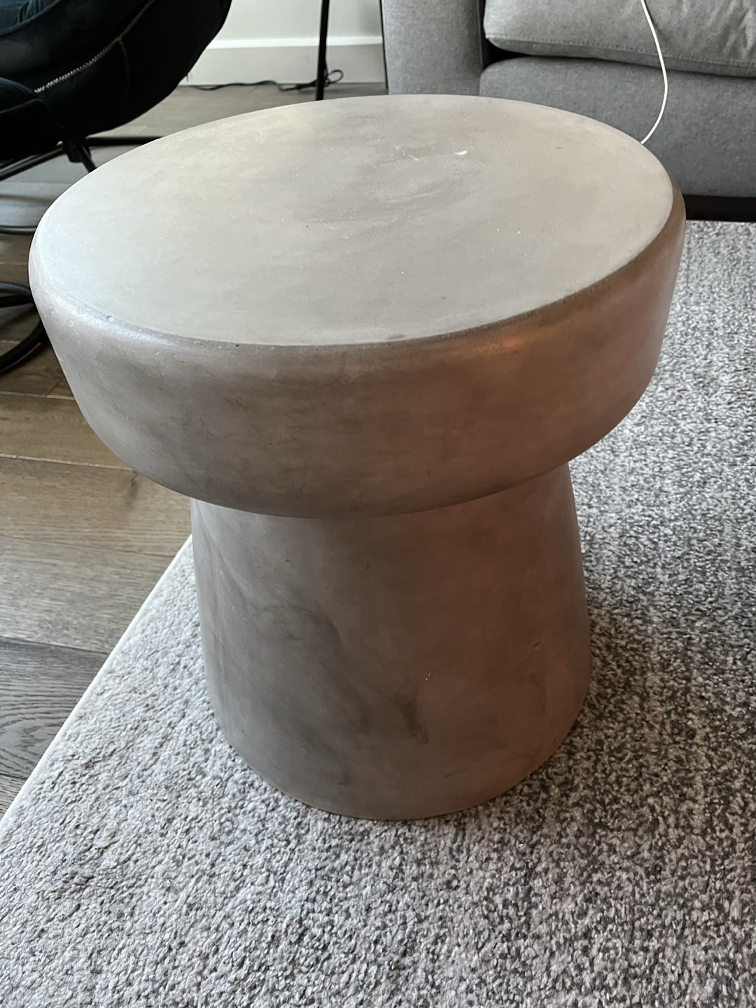 Gray Stone Side Table 16’’ - photo 2