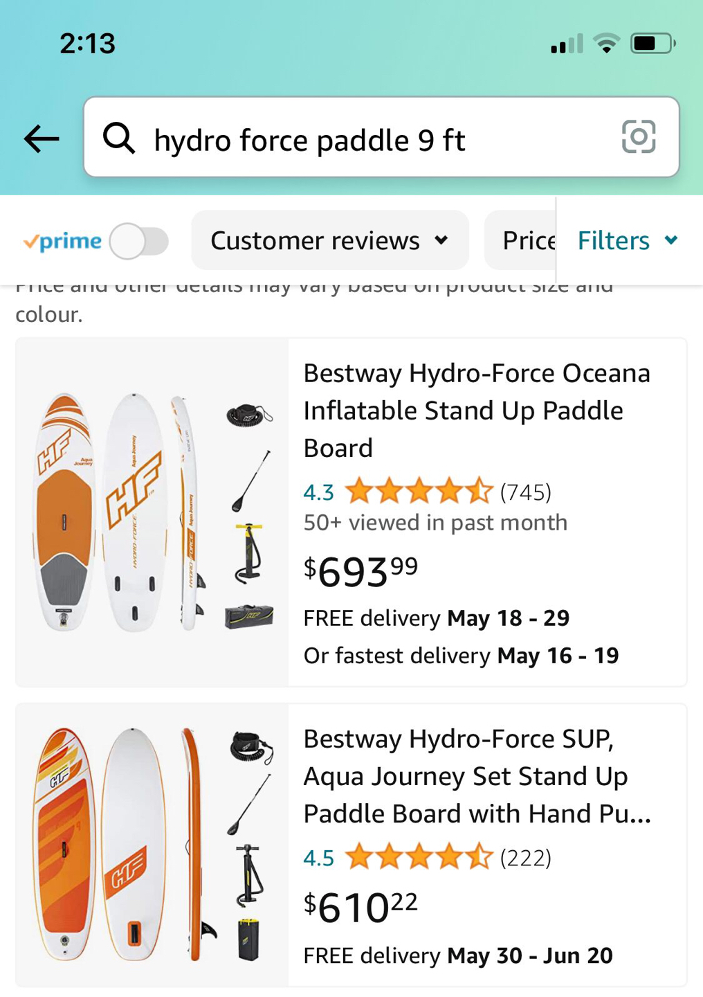 Bestway hydro-forced inflatable stand up Paddle board - photo 5