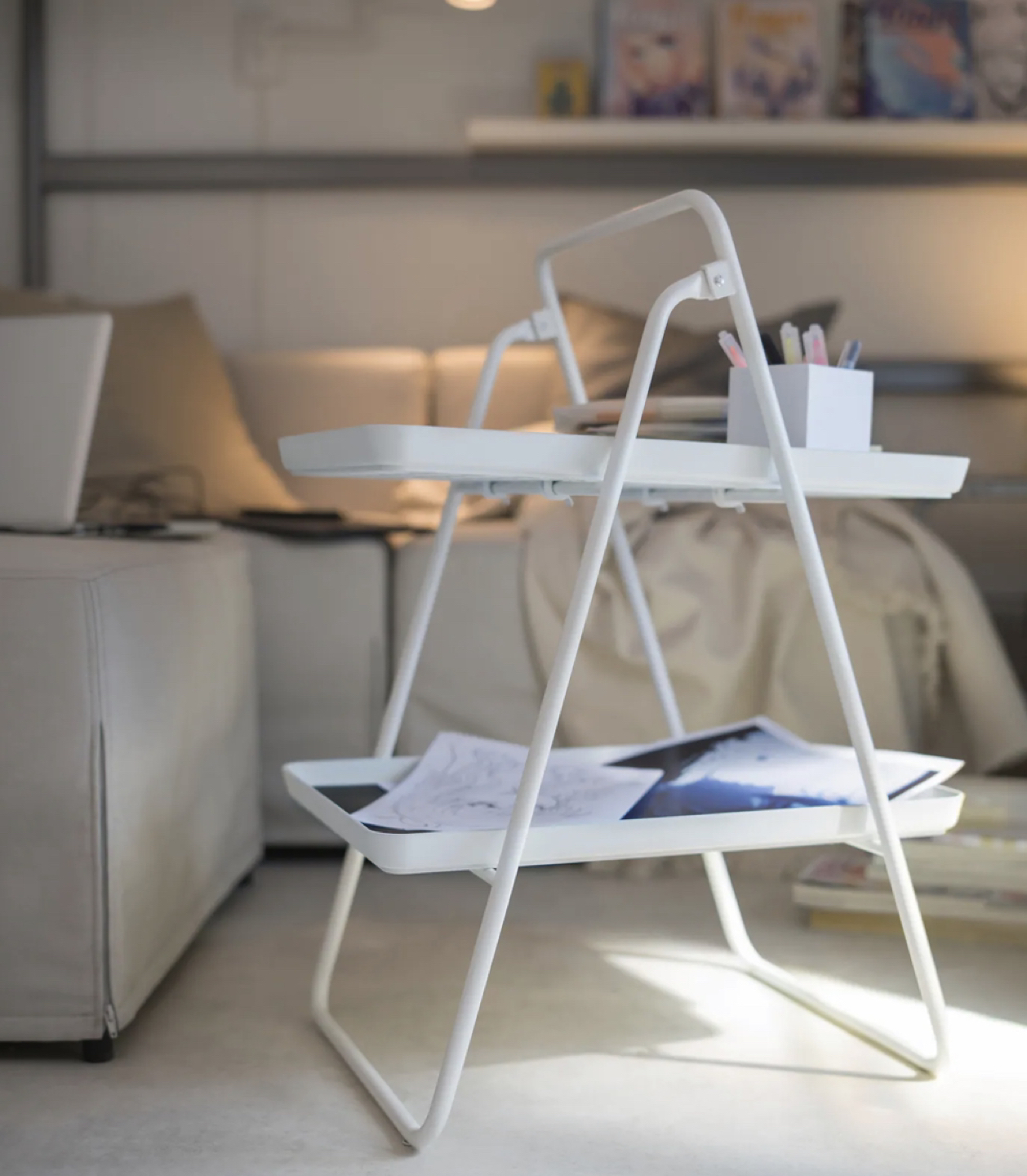 Ikea Viggja Tray Stand White - photo 2