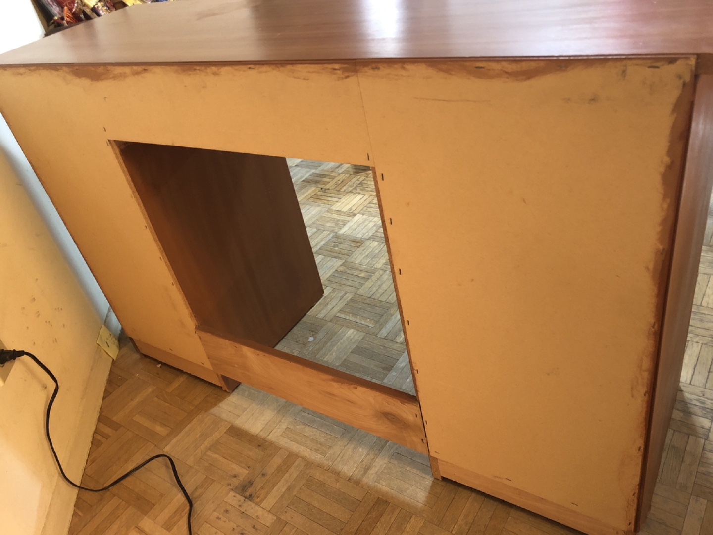 Wooden study table with drawers - photo 5