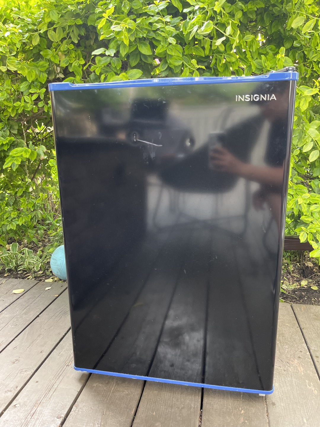 Black Insignia Mini fridge thumbnail