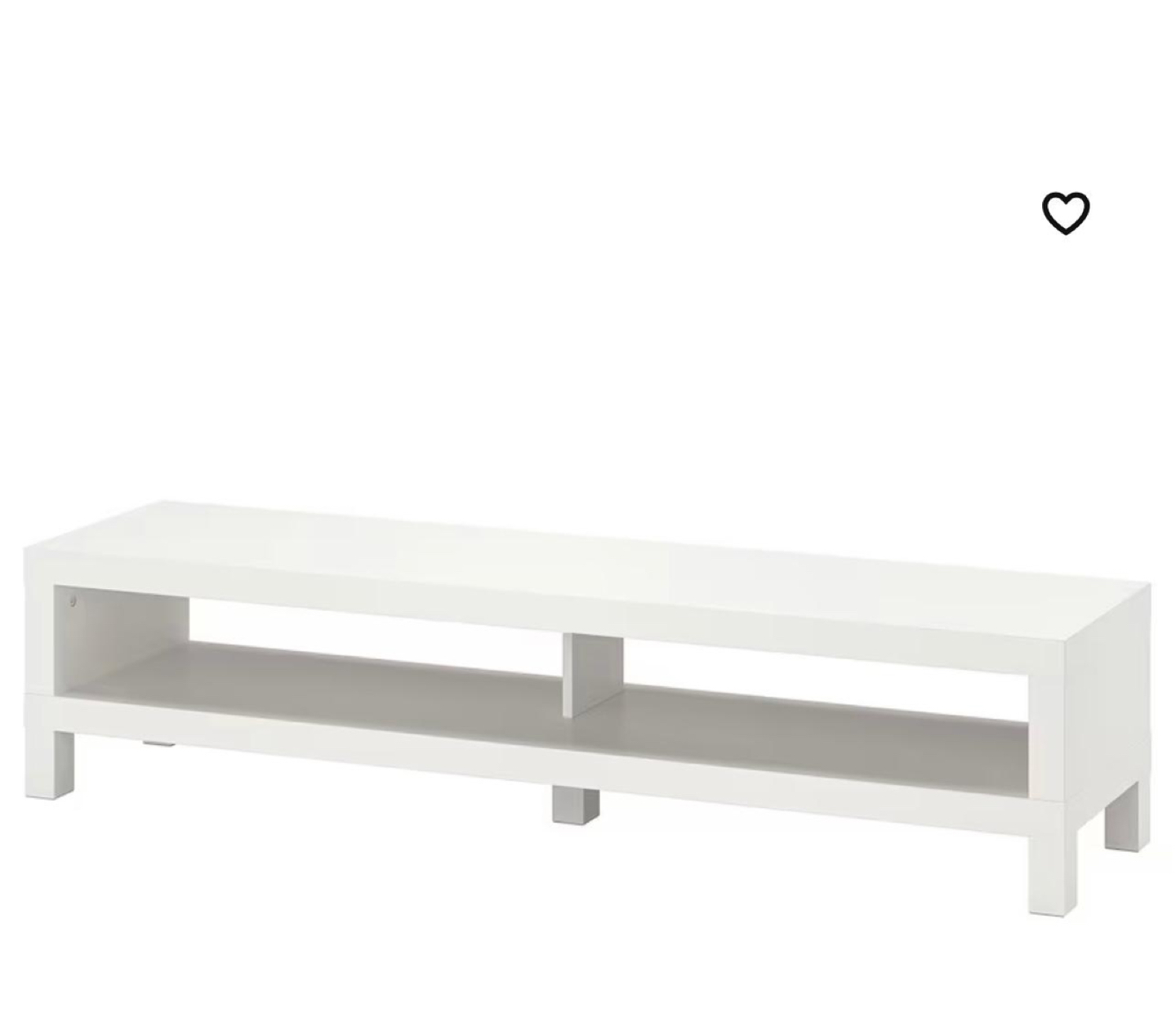 Ikea white stand and bench