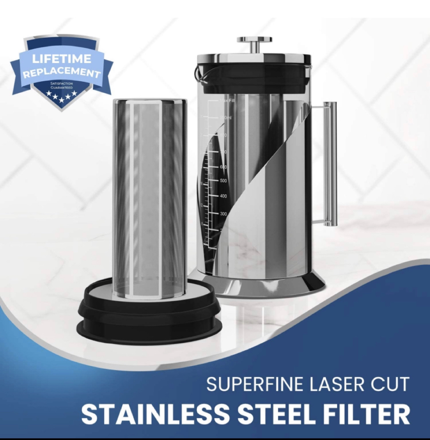 NEW Cold Brew Coffee Maker Stainless Steel Iced Coffee Maker image indicator(4)