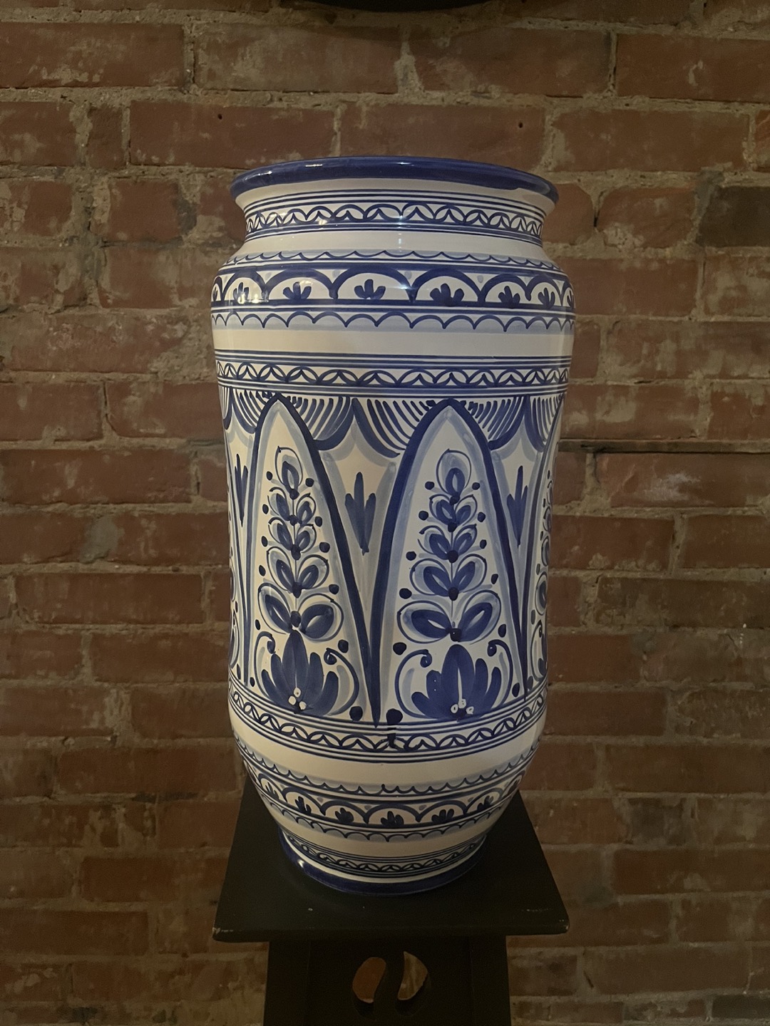 Vintage Ceramical Large Umbrella Stand Floor Vase thumbnail