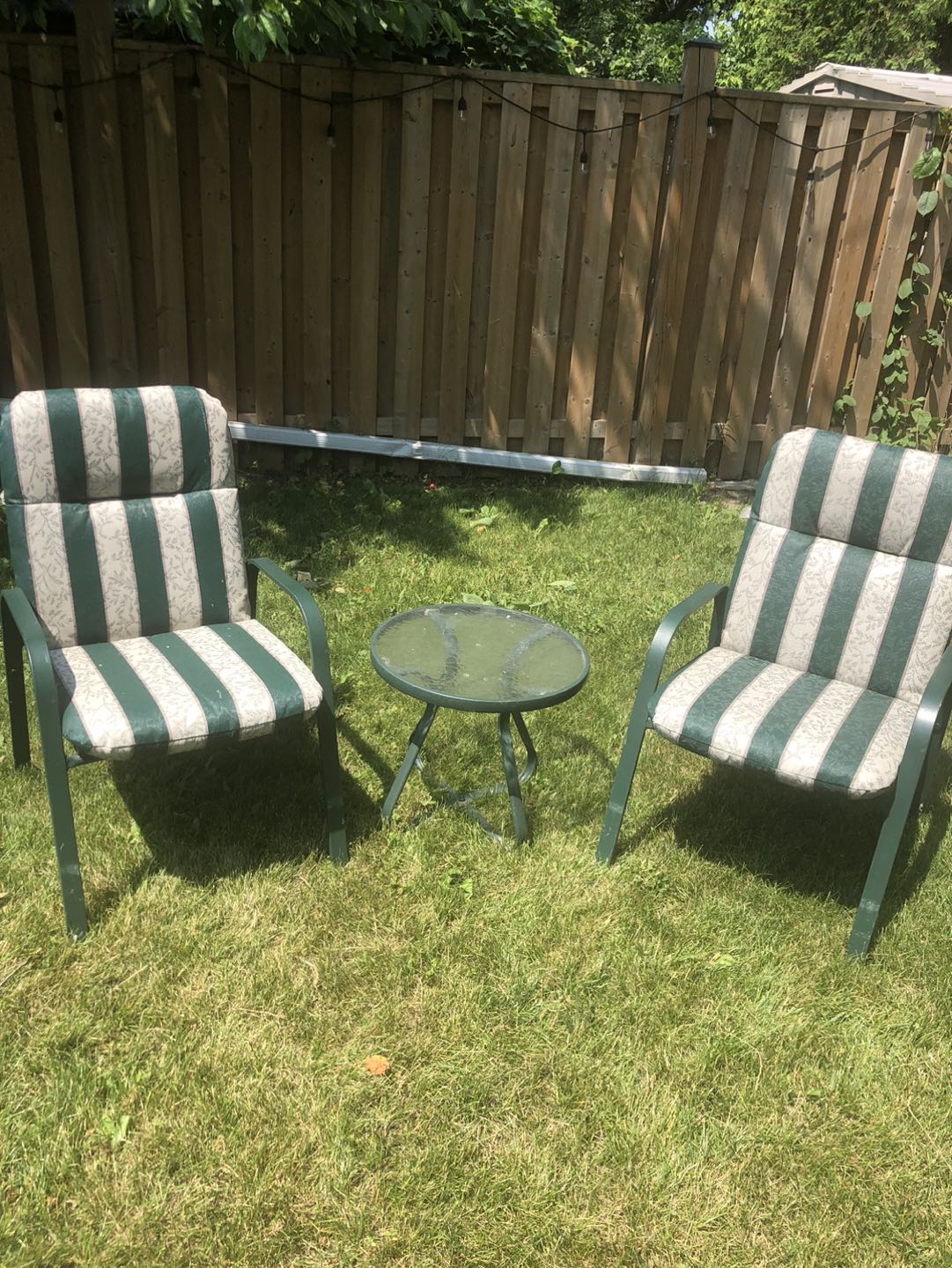 Patio set, two chairs and a table. Two sets available - photo 4