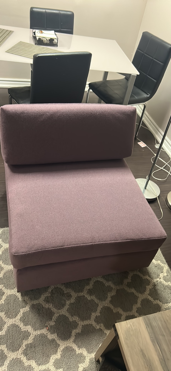 Purple love seat