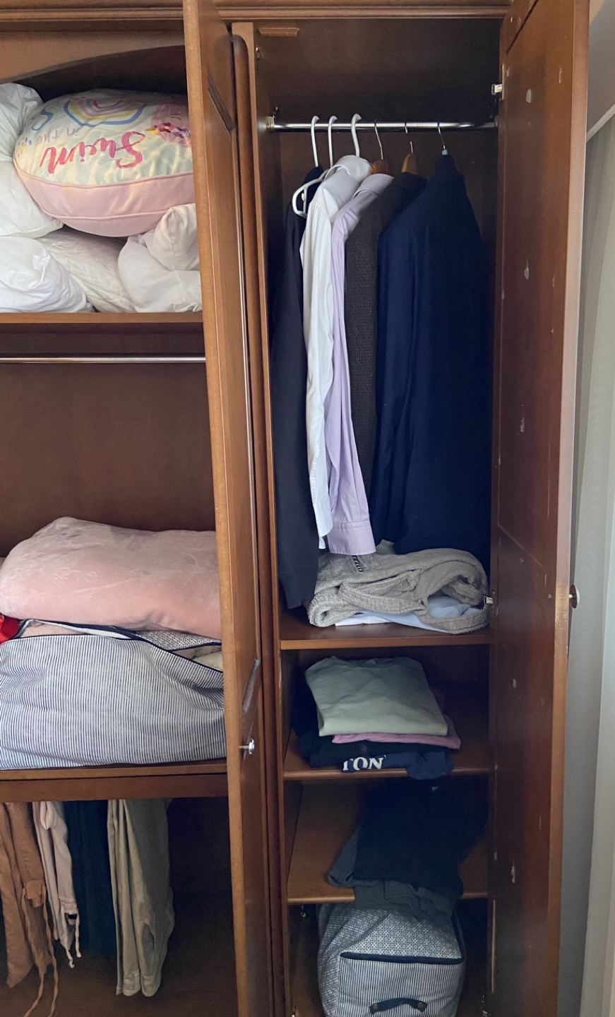 Handcrafted Solid Wood 6-Door Master Bedroom Wardrobe - photo 4