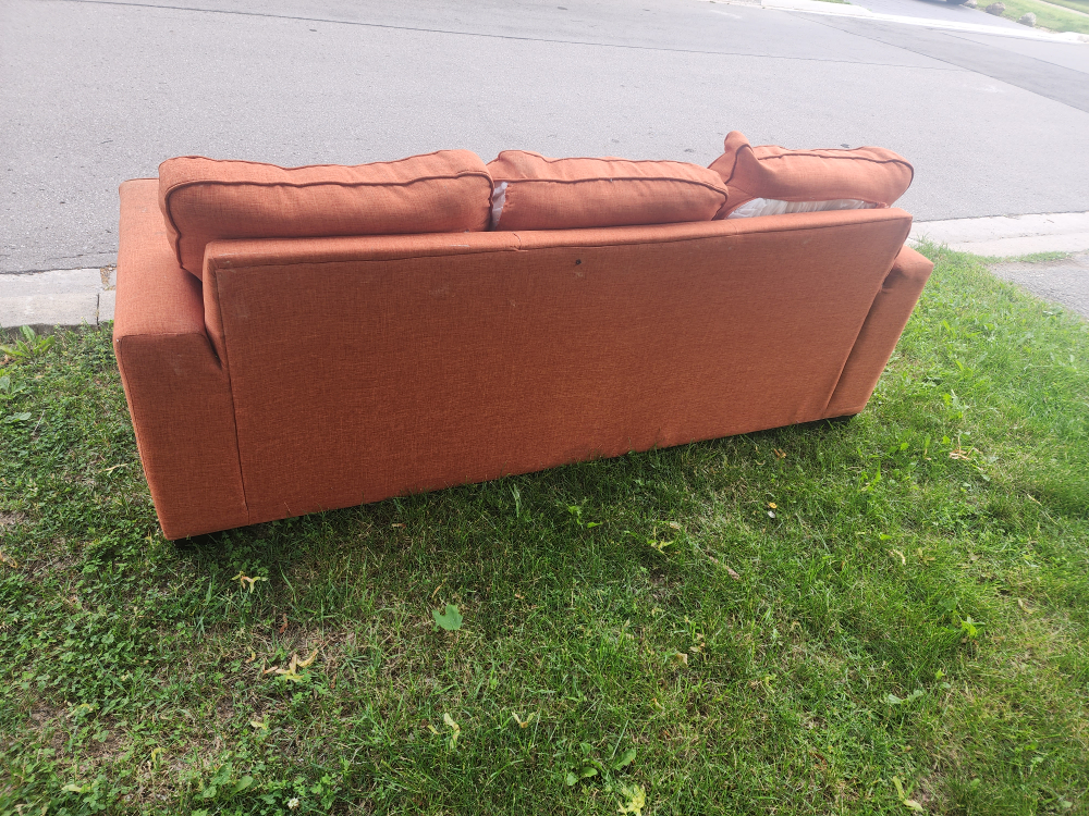 #freecycle 3 seat couch sofa - photo 2