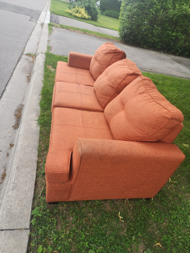 #freecycle 3 seat couch sofa - photo 3