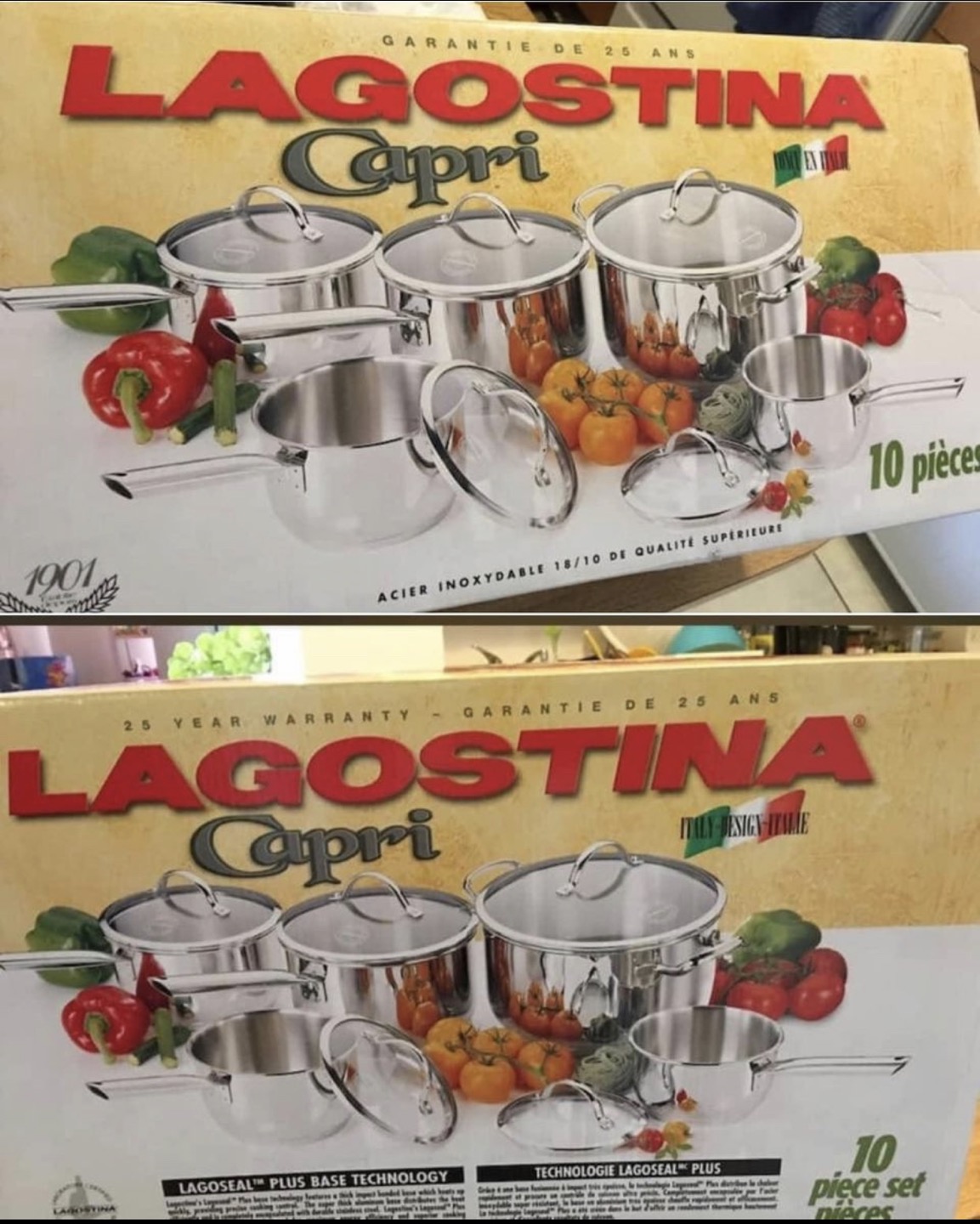 Lagostina Capri 10 pieces nonstick image indicator(2)