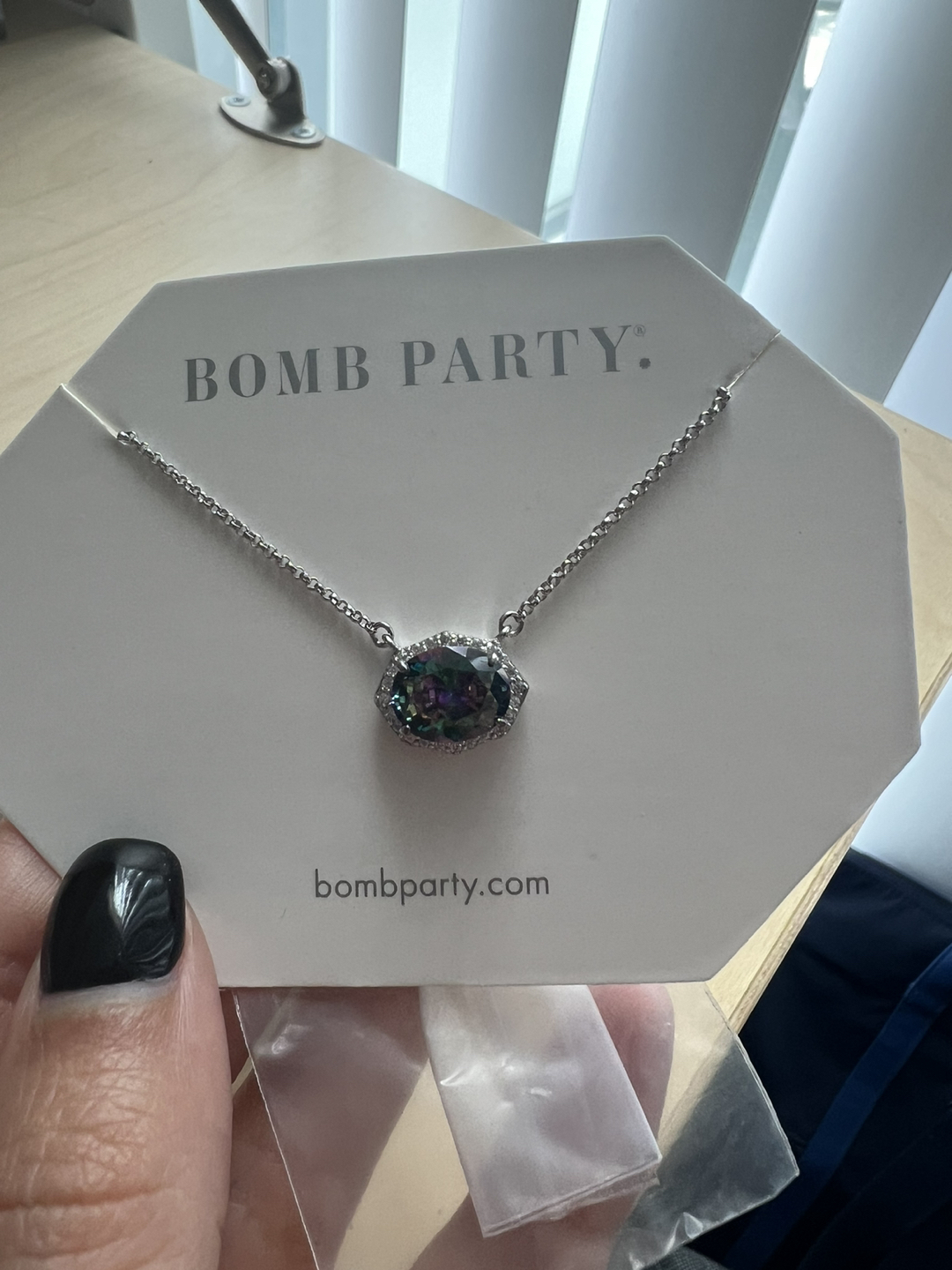 Sterling Silver Rainbow Topaz Necklace image indicator(2)