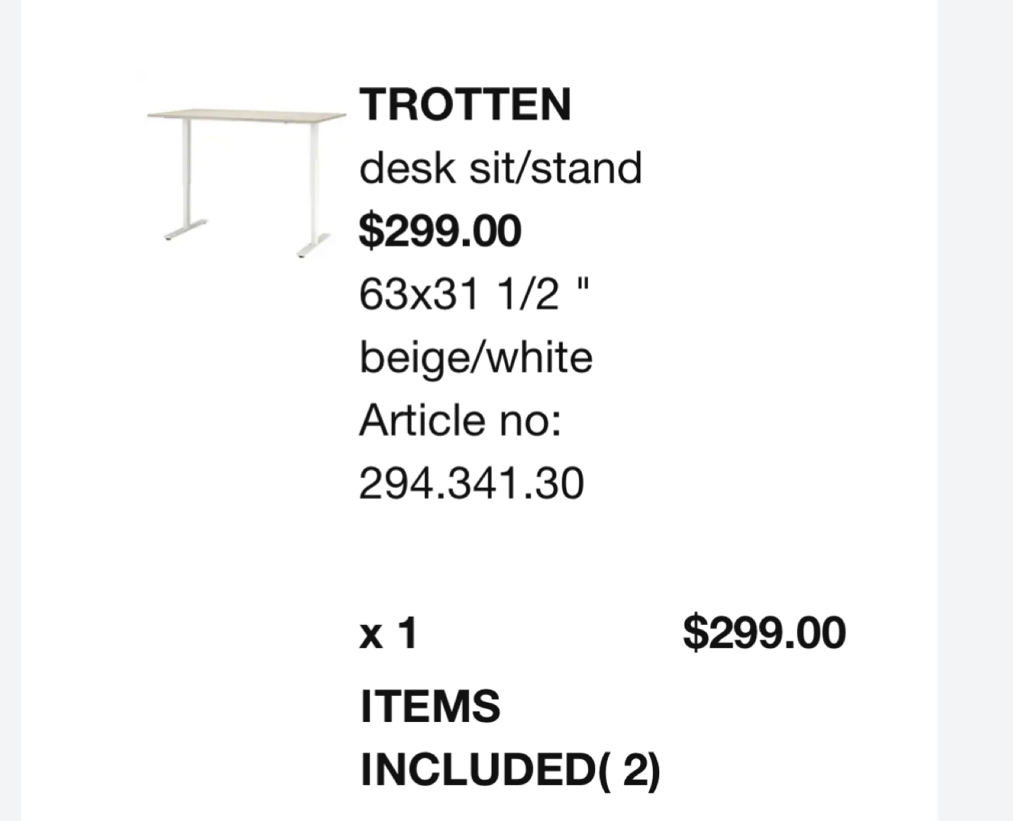 IKEA desk